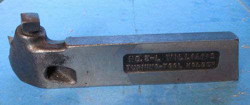 Vintage Williams 3-L Offset Turning Tool Holder For 16&#034;-18&#034; Lathe Swing
