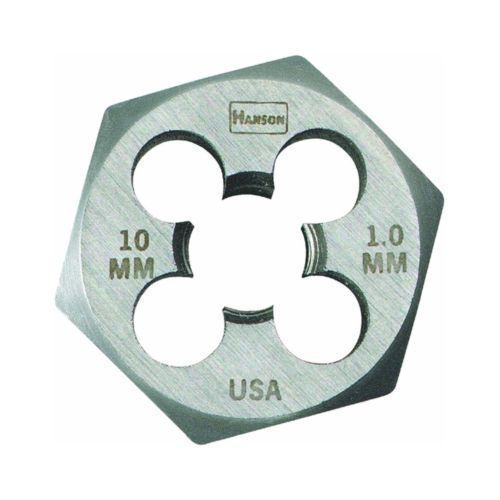 Hanson irwin 9738 high carbon steel hexagon 1&#034; across flat die 10mm-1.00mm for sale