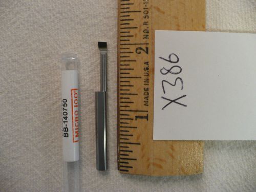 1 new micro 100 solid carbide boring bar.   bb-140750  (x386) for sale