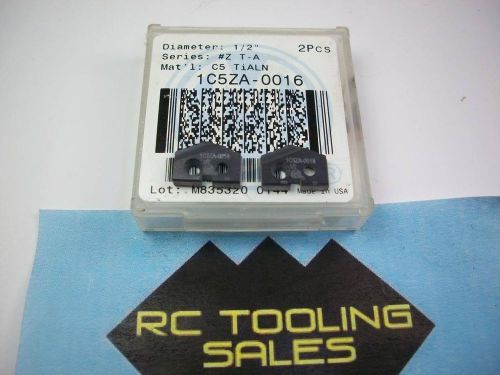 1/2 carbide spade drill insert ticn coated series #z t-a 1c5za-0016 new allied 1 for sale