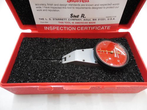 Starrett r811 5pz red .0005 swivel head dial test indicator for sale