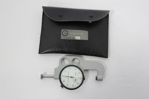 GAGE MASTER DIAL THICKNESS GAGE  WITH CASE MODEL 1205 0-.50&#034; .0005&#034; (S8-2-85C)