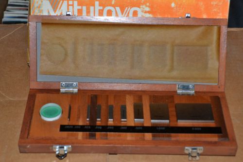 Mitutoyo Gage Block Set Made In Japan 516-931 Grade 3 Wooden Box No Reserve