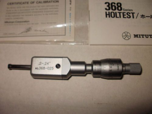 Mitutoyo 368-025 Holtest Vernier Inside Micrometer, Two-Point, 0.2-0.24 / .0001