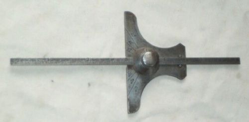 Vintage starrett no 236 combination depth and angle gague machinist tool 6 inch for sale
