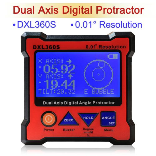 DXL360S Digital Protractor Inclinometer for Construction Woodwork Interior Decor