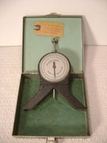 Miracle Point Center Finder / Protractor, Mercury Balanced, Works, Needs Repair