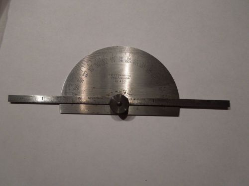 Starrett # 493 drill point angle finder gage protractor - 180 degree for sale