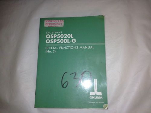 Okuma Special Functions Manual (No. 2) OSP5020L, OSP500L-G