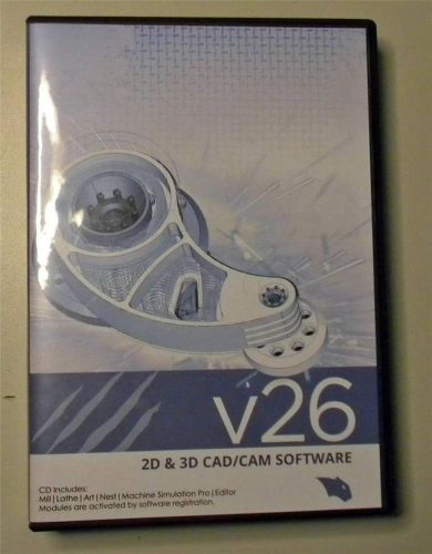 Bobcad-cam v26 2d &amp; 3d cad/cam full software, never installed, 32- &amp; 64-bit for sale