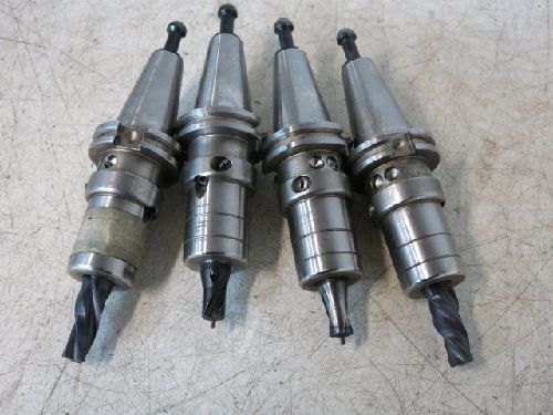 4 carboloy cv40-hc-20mm cat-40 shank hydraulic boring bar holders. for sale