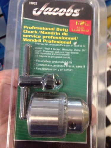 New jacobs 1/2&#034; cap professional duty chuck #31052 for sale