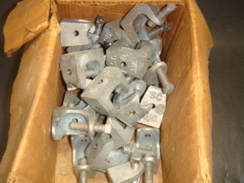 NEW THOMAS &amp; BETTS, LOT OF 24, 500-SC, BEAM CLAMPS, 1/4&#034;-20, NEW IN BOX