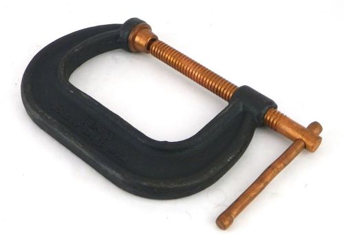 Diecraft no 403 3&#034; cap 2-3/8&#034; throat copper plate screw forged steel c clamp 1q for sale