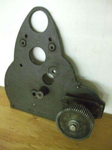 ATLAS MILLING MACHINE BACK PLATE WITH 2 DRIVE GEARS  NO.M6-101-64