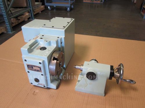 TANSHING VRNC-125 4TH AXIS ROTARY TABLE WITH SERVO MOTOR MANUAL TAILSTOCK