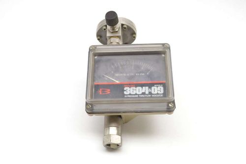 Brooks 3604ea1l2g1a hi pressure thru-flow indicator 1/2 in flow meter b473834 for sale