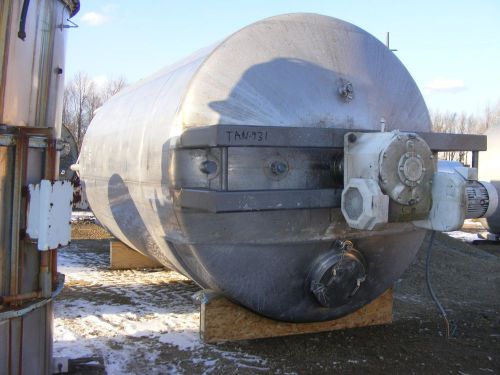Walker  7,000 gallon sanitary jacketed process mix tank w full sweep agitation for sale