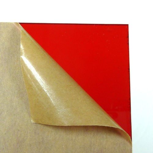 A4 size 2.5mm Transparent Red Acrylic Plexigrass Plastic Sheet