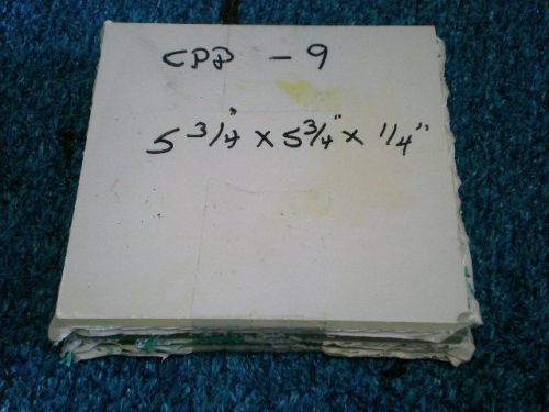 CPP- 9 Polycarbonate Plexiglas 5 Clear 5 3/4 x 5 3/4 x1/4 Squares