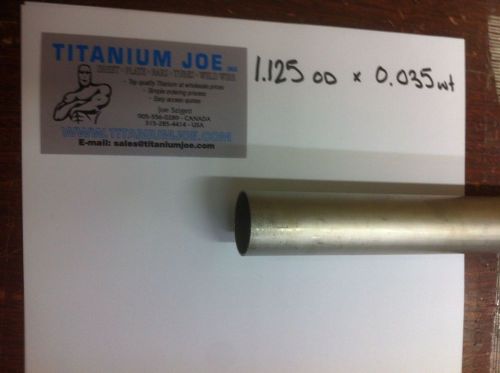 Titanium tubing  3al-2.5v  1.125&#034;od x 0.035&#034; wall x 72&#034; for sale