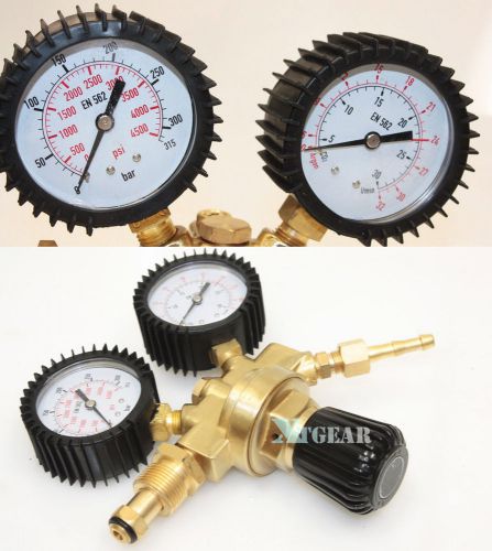 Tig mig co2 argon mix gauge dual welding gas cylinder brass gauges regulator for sale