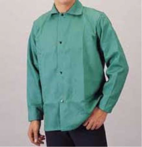 Welding jacket, medium, green for sale