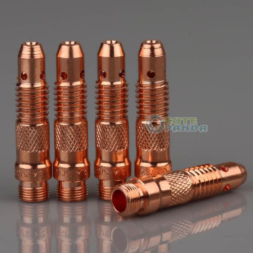 5pcs TIG Welding Torch Collet Body 2.4*47mm 10N32 PTA WP17,18 &amp; 26 NEW