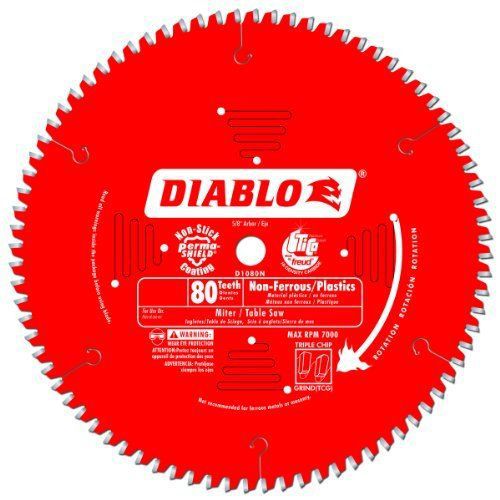 NEW Freud D1080N Diablo 10-Inch 80 Tooth TCG Non-Ferrous Metal and Plastic Cutti
