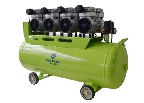 Dental noiseless oil free oilless air compressor motor ga-84 3200w tank 120l for sale