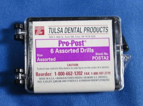 Tulsa Dental Pro Post Package of 6 Assorted Drills