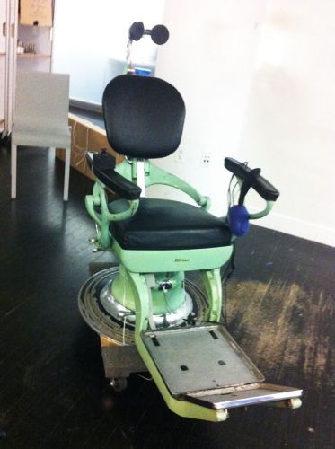 Vintage ritter dental/tattoo/barber/piercing chair, antique, green for sale