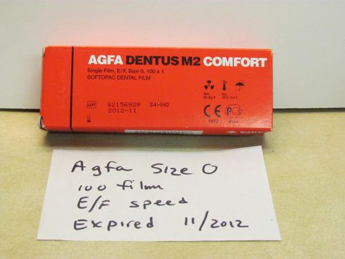 X-RAY DENTAL  AGFA HERAEUS M2 COMFORT SPEED E/F SIZE 0 SINGLE PACKETS