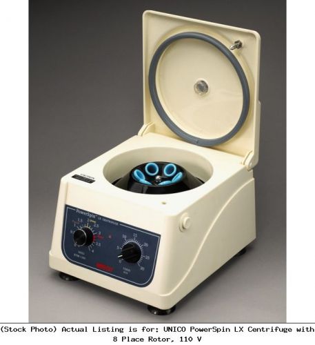 Unico powerspin lx centrifuge with 8 place rotor, 110 v: c858 for sale