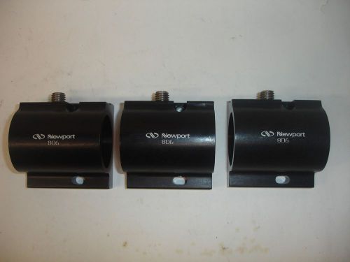 Set of 3 newport research corp. 806 laser mounts, 1.75&#034; max size - euc! for sale