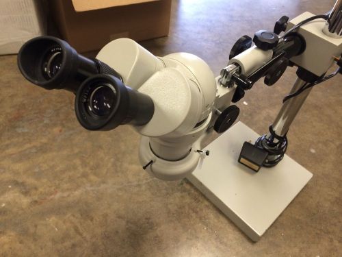 Microscope with Boom Stand and Ring Light