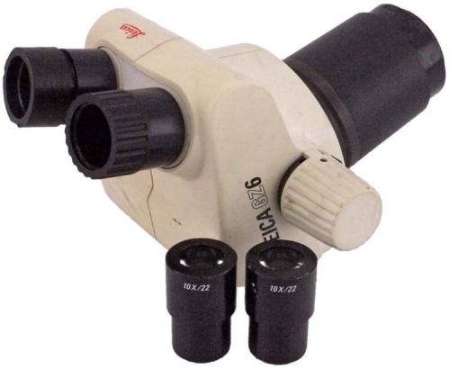 Leica GZ6 Binocular Microscope Head +2x 13410750 10x/22 Eyepieces 30mm Tube