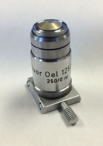 Reichert Fluor Oel 125x/1,30, 250/0 np Objective for Me F2 Camera Microscope