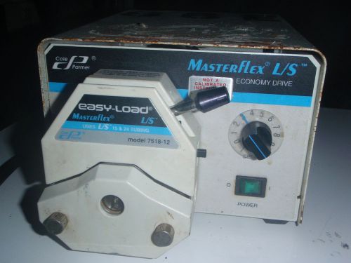 Masterflex Pump L/S Variable-Speed Drive 7554-90, 7518-12 Head, Bad Paint