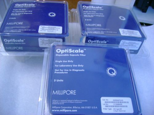 3x3 Millipore Optiscale Disposable Capsule Filter Milligard 0.2um / 0.5 um