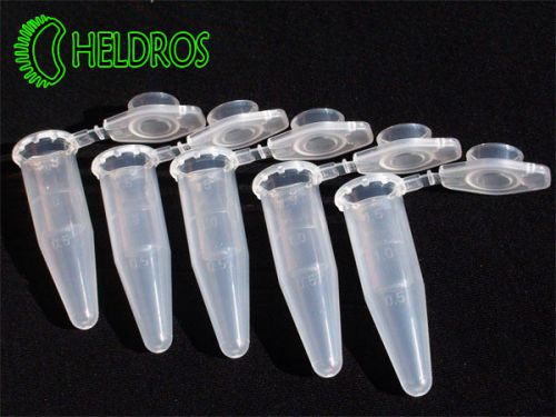 1.5ml graduated polypropylene microcentrifuge tubes with cap autoclavable new !! for sale