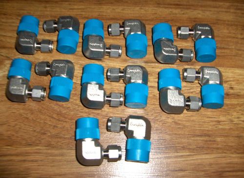 (14) new swagelok stainless steel male elbow tube fittings ss-400-2-8 for sale