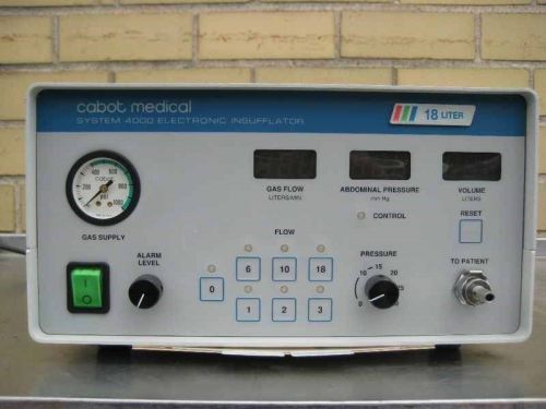Insufflator: Cabot System 4000 18 L