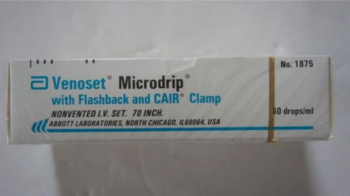 Venoset Microdrip w/ Flashback and CAIR Clamp 70in 60 drops/ml Case of 48