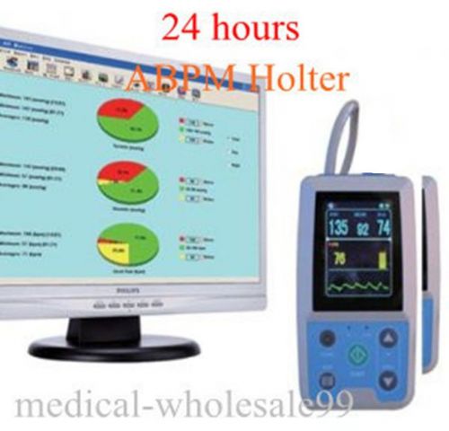 Sale!!!ambulatory blood pressure monitoring 24h monitor abpm holter+new software for sale