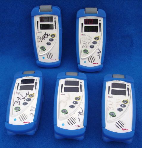 Lot of 5 Masimo SET Handheld Pulse Oximeter - Model Rad-5V