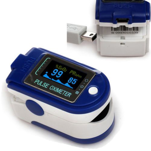 CE/FDA Fingertip Pulse Oximeter SPO2 Monitor+USB and PC Software 24Hours,CMS50D+