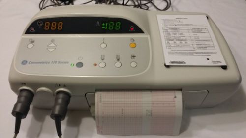 Ge corometrics  model  170 fetal monitor with nautilus toco &amp; ultrasound for sale