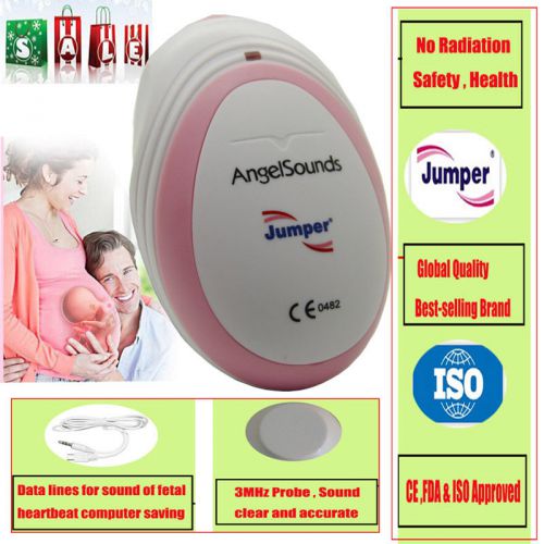 Angelsounds baby 3.0 mhz probe fetal doppler prenatal heart rate monitor ce fda for sale