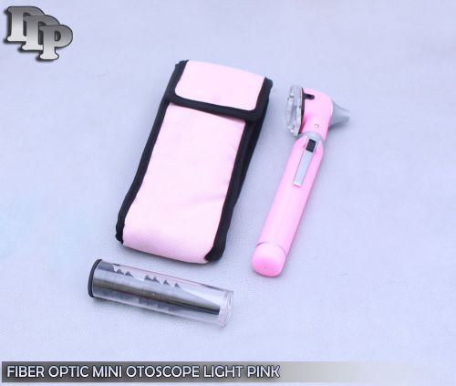 FIberOptic Mini Otoscope Light Pink Color (Diagnostic Set)